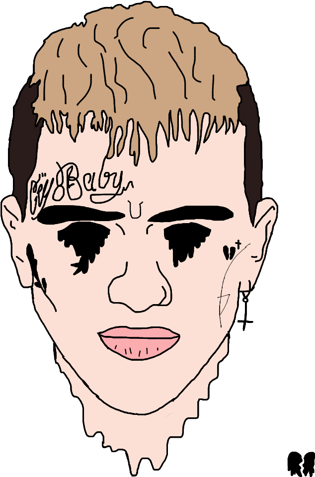 Report Abuse - Lil Peep Png (750x973), Png Download