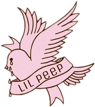 Lilpeep Sticker - Cry Baby Album Lil Peep (379x426), Png Download