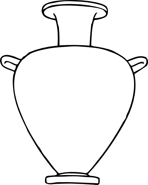 Greek Amphora Svg Clip Arts 480 X 598 Px (480x598), Png Download