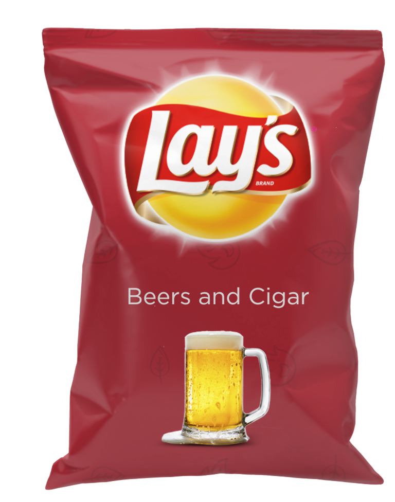 Beers Cigars Lays - Lays Bag Of Dicks (1000x1000), Png Download