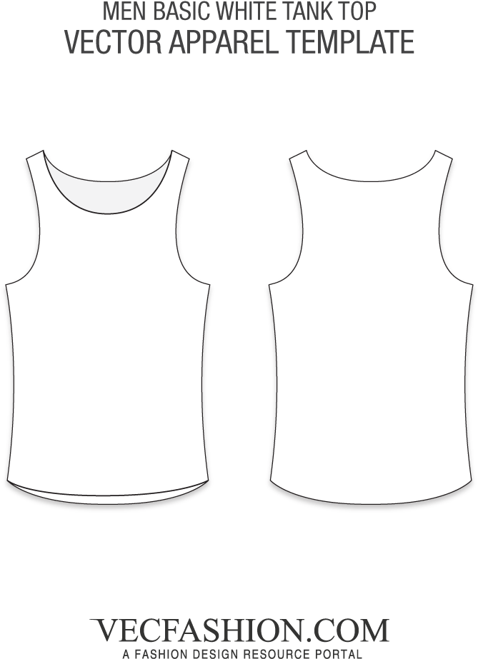 white tank top template