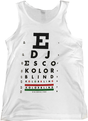 Dj Esco Kolorblind Tank Top (500x500), Png Download