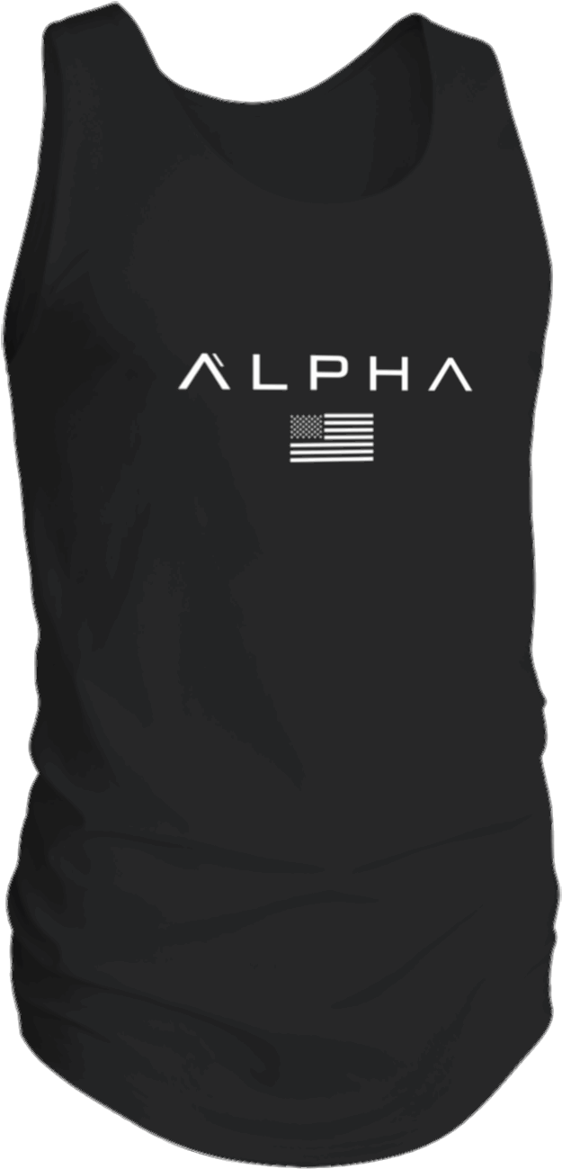 Alpha Clothing Black Flag Athleti-fit Tank Top - Sayian Army / Alpha - Gym Sleeveless Stringer Top (1200x1500), Png Download