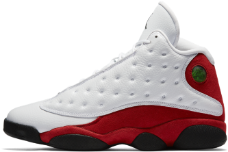Air Jordan Shoe Png Image - Jordan Retro 13 Red White (400x400), Png Download