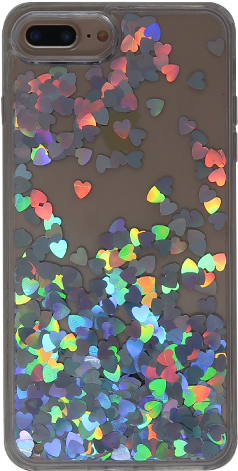 Floating Holo Hearts - Mobile Phone Case (500x500), Png Download