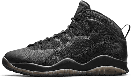 Air Jordan X Retro Black / Black Metallic Gold - Jordan X (460x263), Png Download