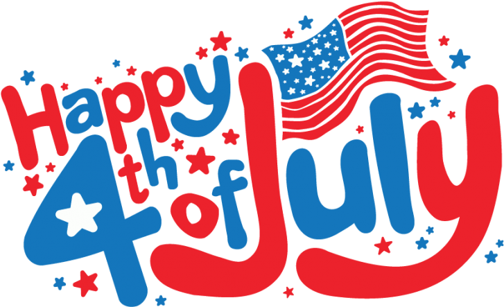 Happy 4th Of July (740x523), Png Download