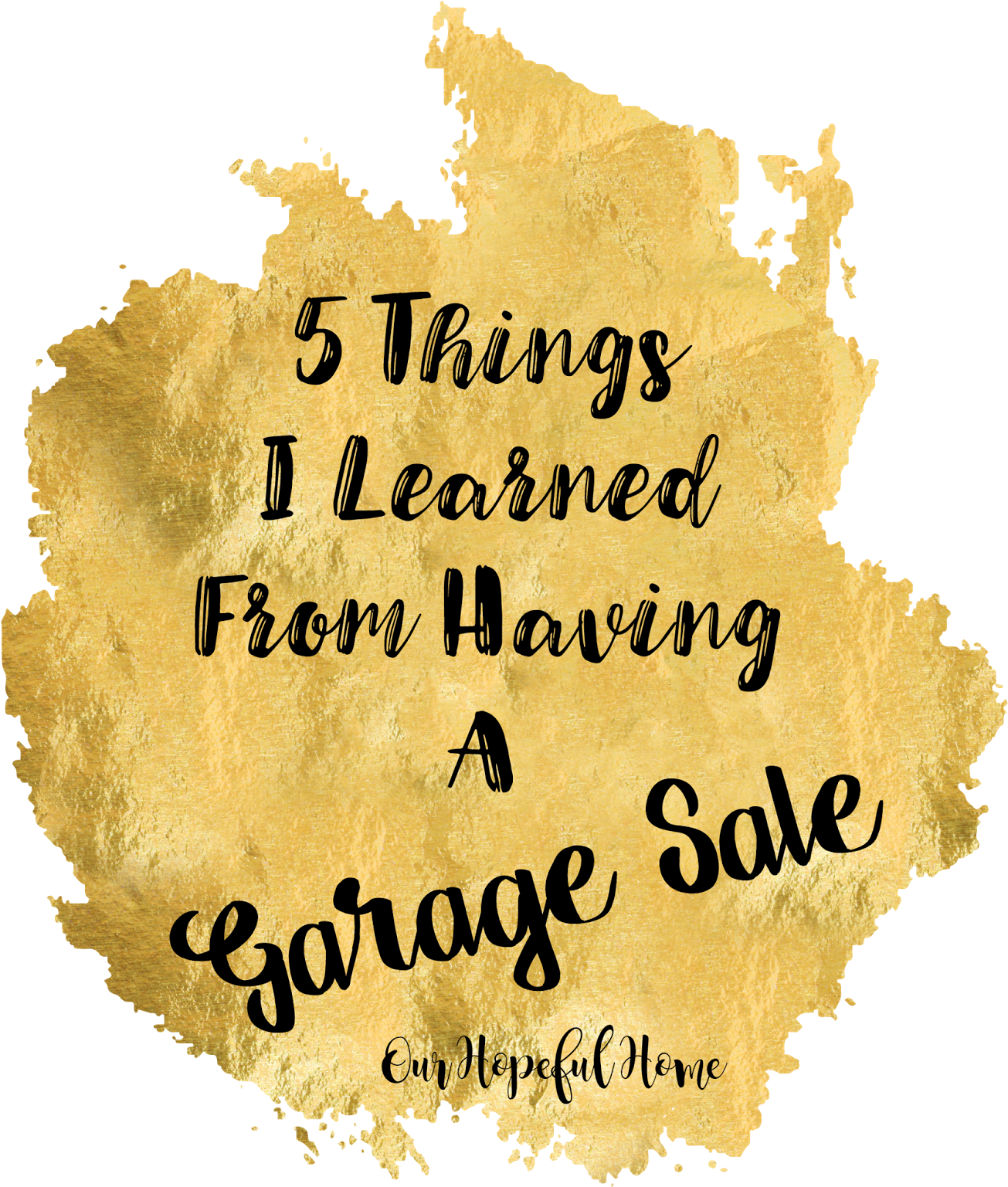 Garage Sale Tips - Gold Brush Png (1600x1600), Png Download