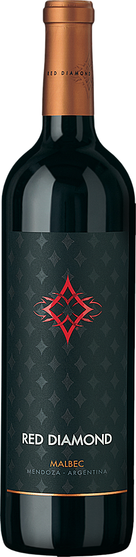 Red Diamond Malbec Argentina - Red Diamond Wine (272x1109), Png Download