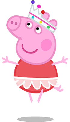 Peppa Pig Bailarina Png - Peppa Pig Png (386x440), Png Download