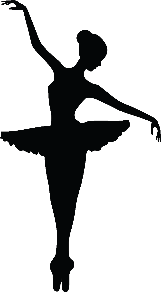 Stickers Muraux De Silhouettes Et Personnages - Ballet Dancer Silhouette (1200x1200), Png Download