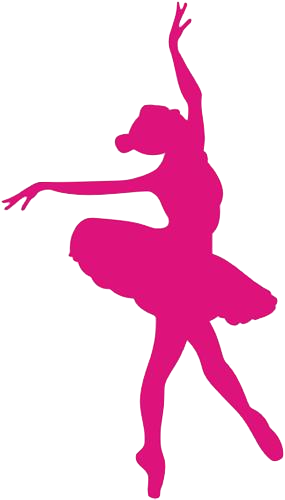 Silhueta De Bailarina Pesquisa - Silhueta Bailarina Rosa Png (285x500), Png Download