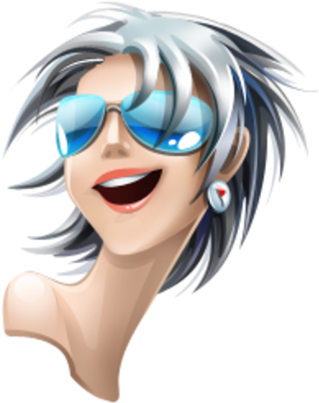 Icon Girl 3d Transparent Png (600x600), Png Download