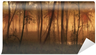 Puddle Of Water In Misty Tropical Forest - Water (400x400), Png Download
