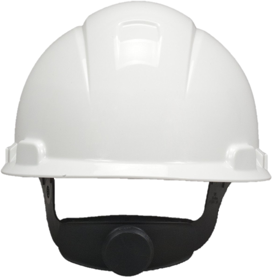 Safety Helmet Png Image - 3m H 701r Hard Hat 4 Point Ratchet Suspension White (1325x1325), Png Download