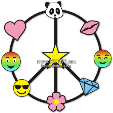 Funny Emoji Peace Sign Heat Transfer Vinyl - Describe Me In Three Words (450x450), Png Download