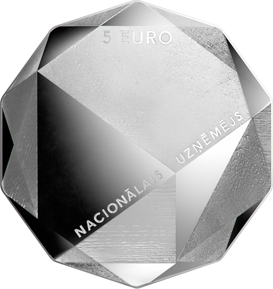 Lv 2016 5euro Entrepreneur A - Letland 5 Euro Entrepreneur (534x566), Png Download