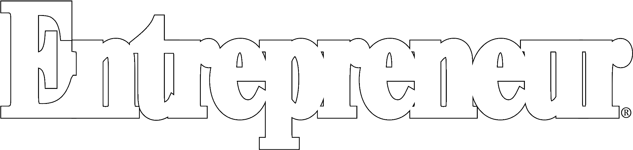 Entrepreneur Logo Black And White - Calligraphy (2400x2400), Png Download