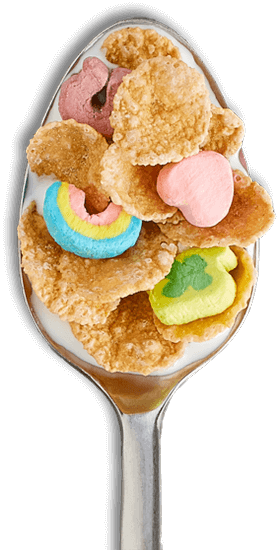 Spoonful Of Lucky Charms Frosted Flakes - Lucky Charms Frosted Flakes (278x550), Png Download