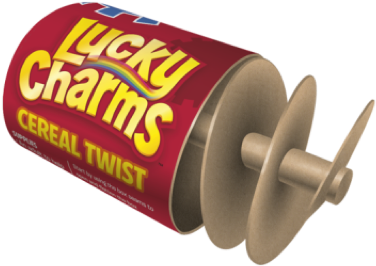 Lucky Charms Cereal Twist - Lucky Charms Rube Goldberg (428x321), Png Download