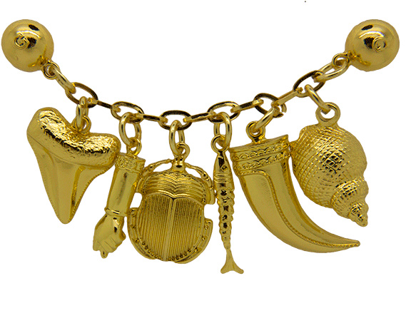 Lucky Charms Pin, Gold - Necklace (600x600), Png Download
