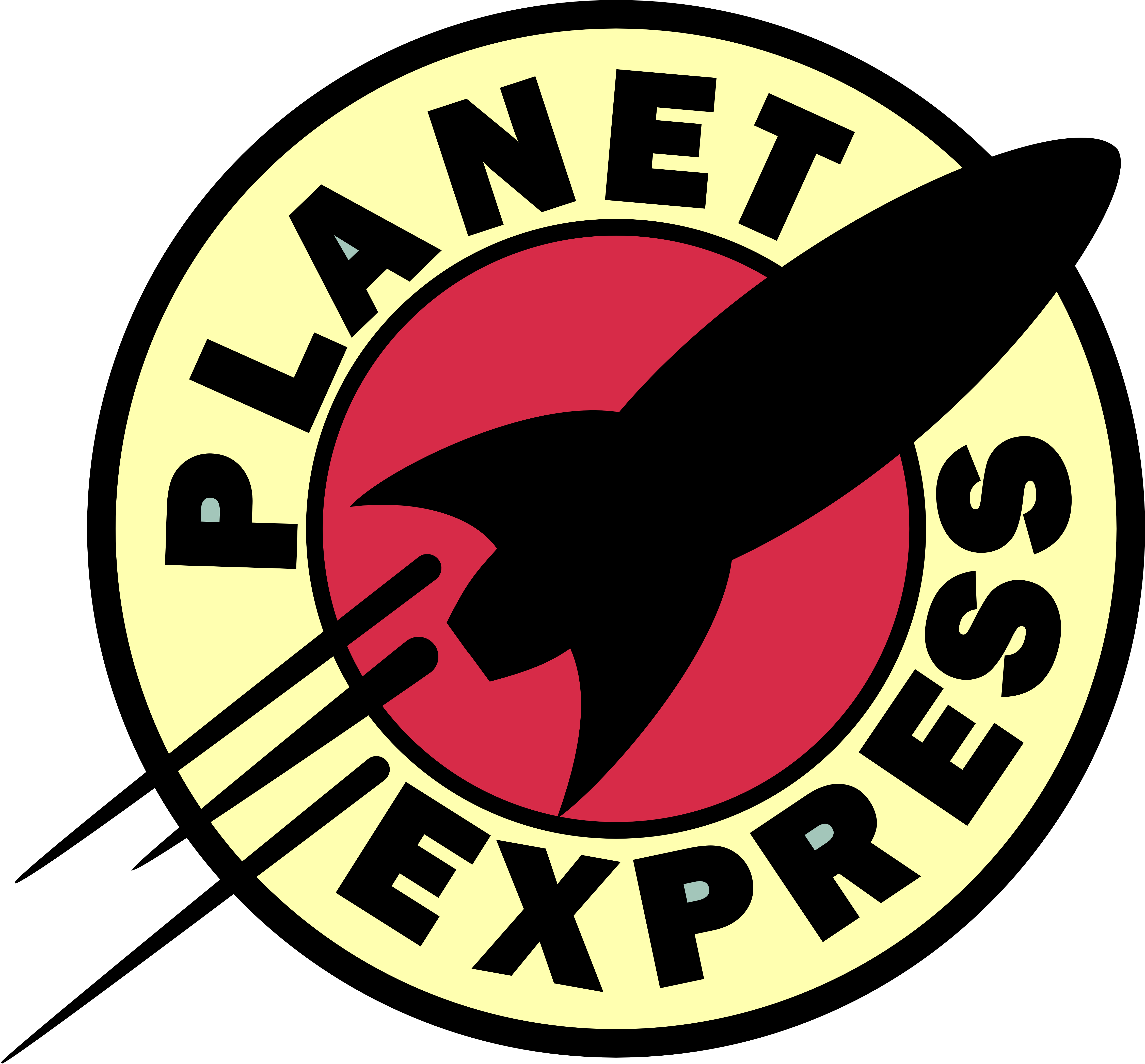 Planet Express Logo Png (4508x4191), Png Download