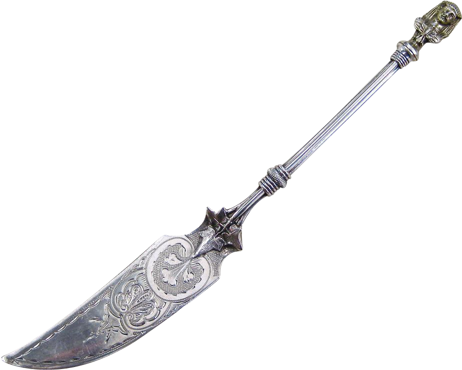 Gorham Sterling Silver Egyptian Revival Master Butter - Butter Knife (925x925), Png Download