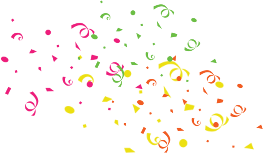 Confetti Circle Png Transparent (1000x612), Png Download
