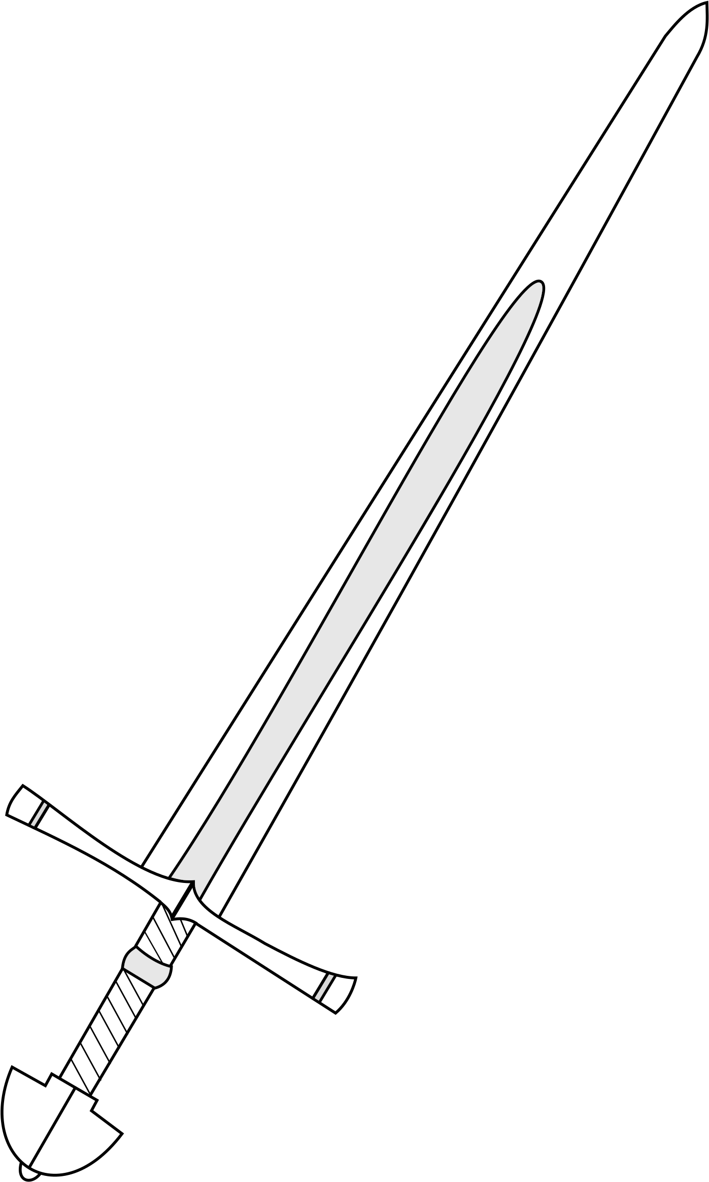 This Free Icons Png Design Of Medieval Sword (1697x2400), Png Download