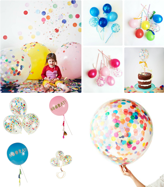 Happy Jumbo Confetti Balloon 90cm (585x666), Png Download