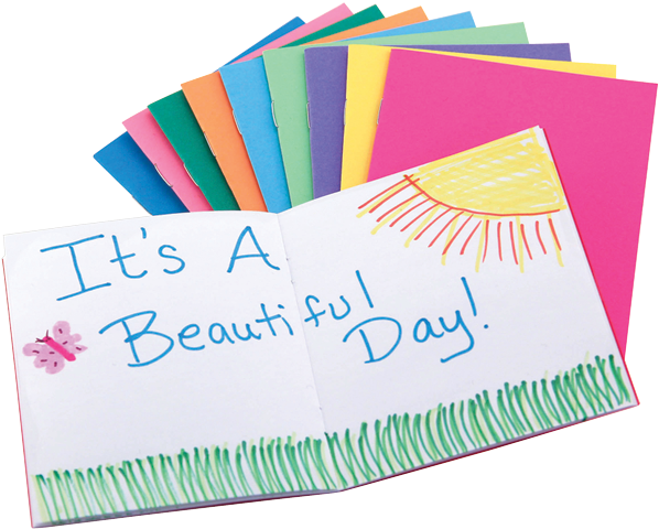 Bright Blank Book - Hygloss Products, Inc 2 3/4 X 4 1/4 Inch, 20 Books (650x650), Png Download