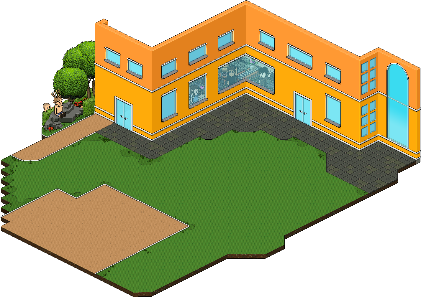 10 K Picnic - Habbo Picnic (1524x1092), Png Download