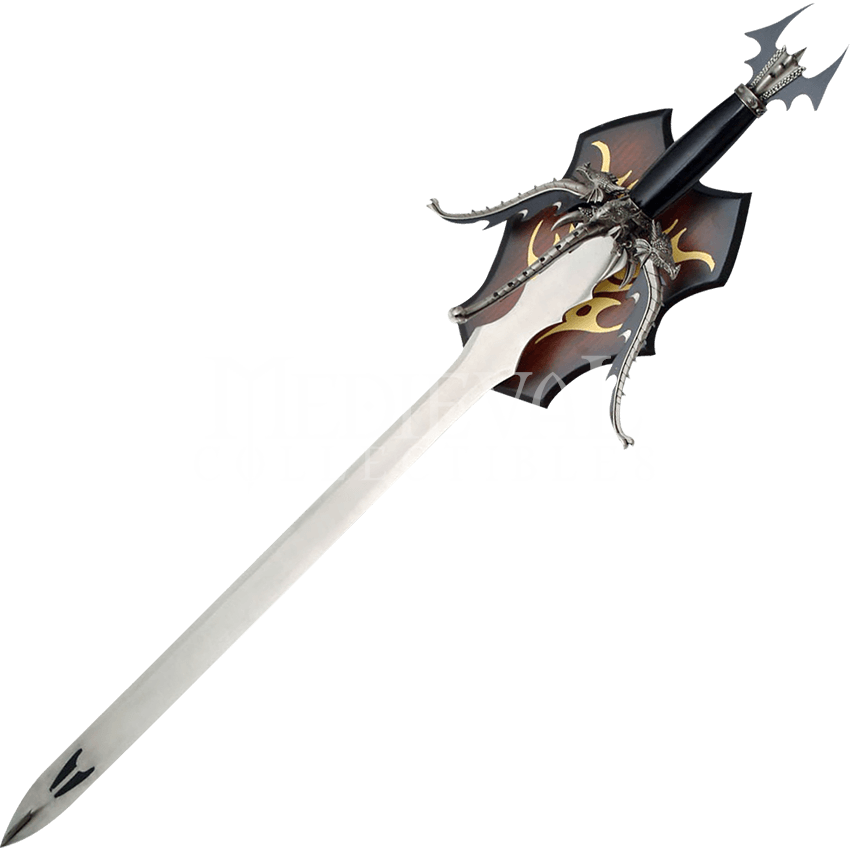 Svg Black And White Download Quadruple Headed Sword - Dragon Sword (850x850), Png Download