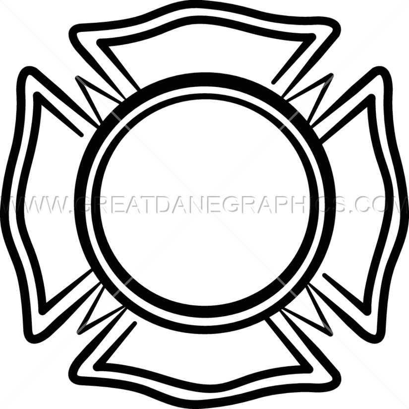 Emergency Maltese Cross - Volunteer Fire Department Emblem (825x824), Png Download