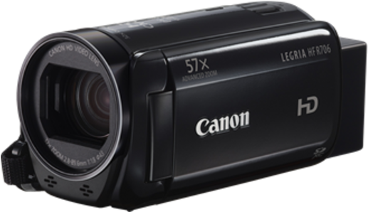 Canon Legria Hf R706 Hd Camcorder - Canon Legria Hf R706 Video Camera (550x297), Png Download