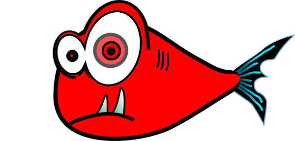 One - Fish - Two - Fish - Red - Fish - Blue - Fish% - Clipart Red Fish (600x287), Png Download