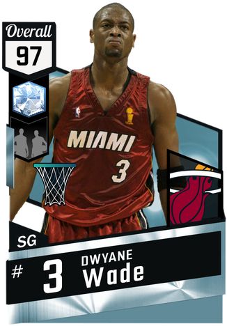 '06 Dwyane Wade Diamond Card - Gilbert Arenas Nba 2k17 (325x475), Png Download
