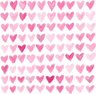 Tumblr Valentines Watercolor, Printable Hearts, Watercolor - Heart Background Tumblr Png (386x378), Png Download