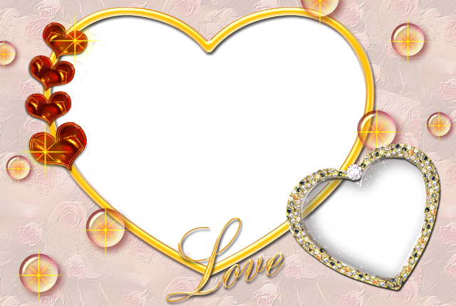 Free Icons Png - Love Heart Background Png (640x430), Png Download