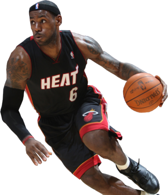 Free Other Psd File Page - Lebron James Miami Heat Png (345x400), Png Download