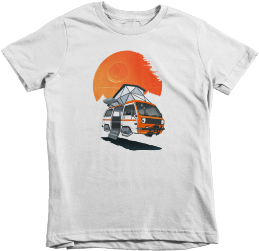 Death-star Sunset Kids Tshirt - Wrestling Mom Shirt Designs (600x600), Png Download