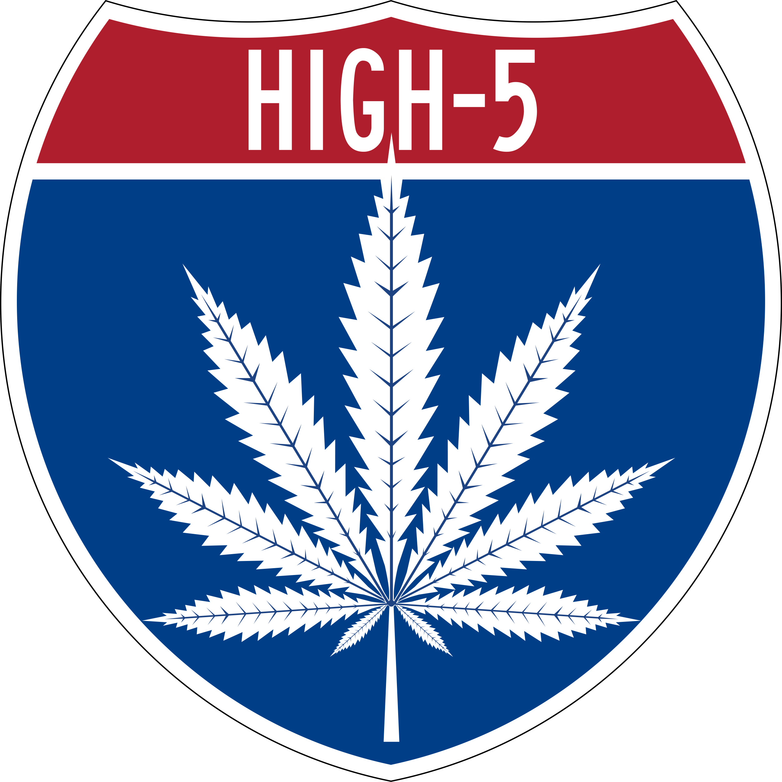 High 5 Cannabis (2504x2505), Png Download