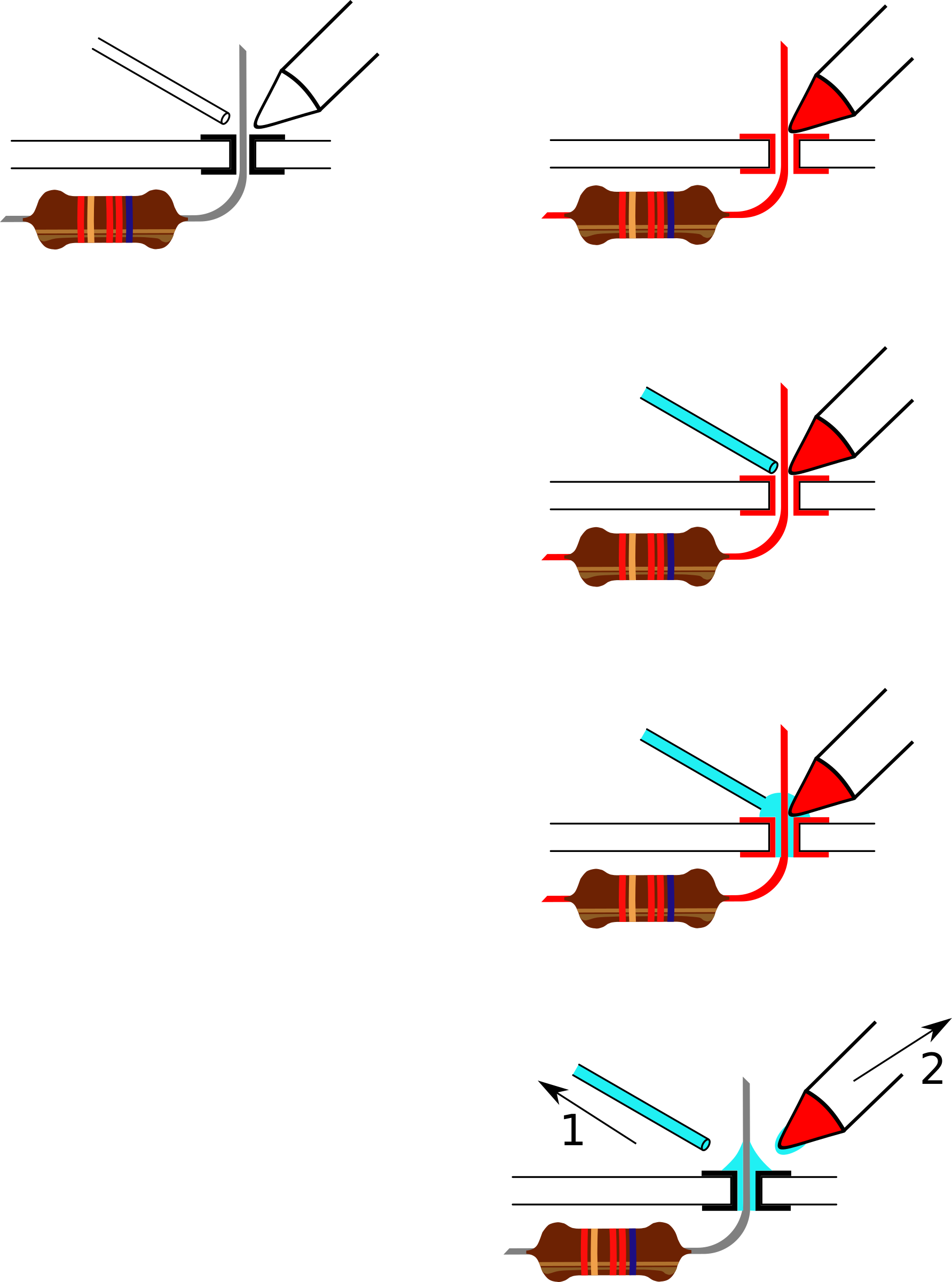 This Free Icons Png Design Of Soldering Steps (1783x2400), Png Download