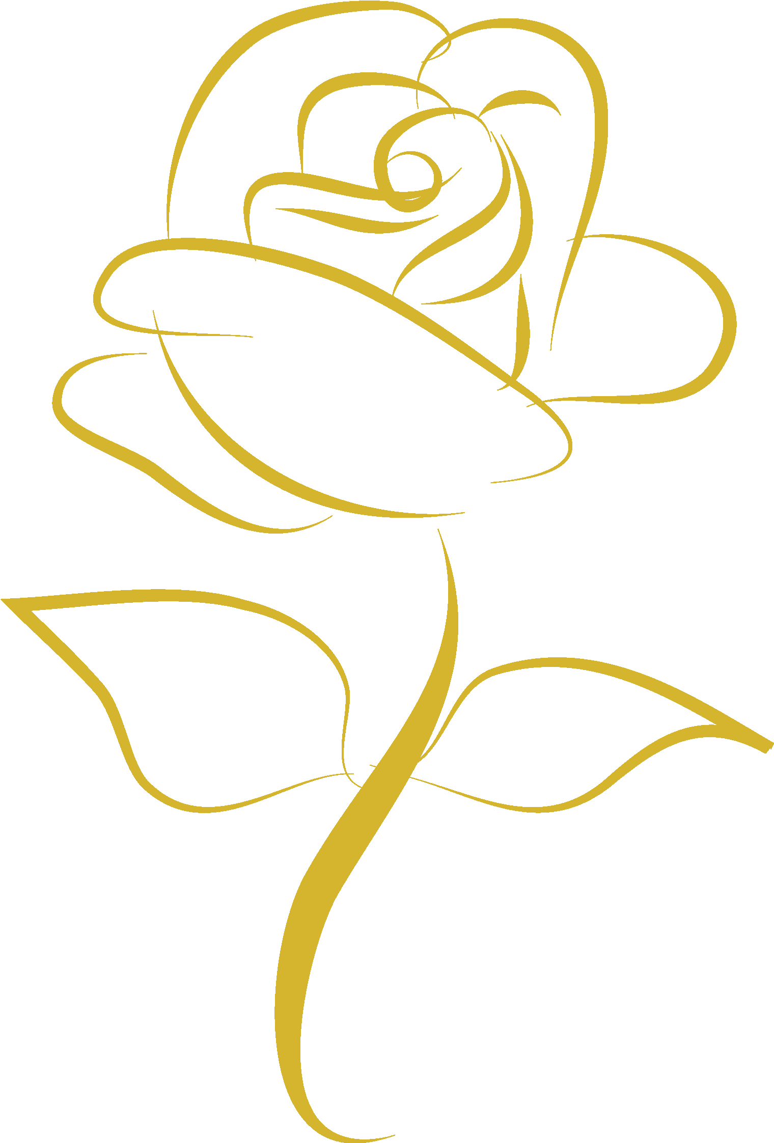 Clipart Rose Collection Png - Gold Rose Png Vector (2000x2250), Png Download