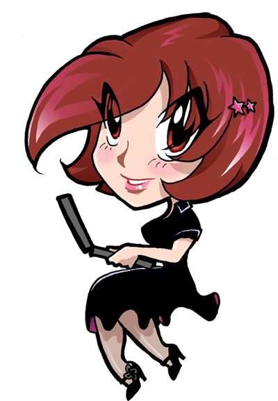 A Manga Inspired Self Portrait Of Rachel, Clutching - Animations Png (400x577), Png Download