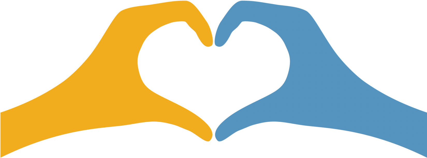Hand Heart Symbol Shape Icon-1 (1650x1012), Png Download