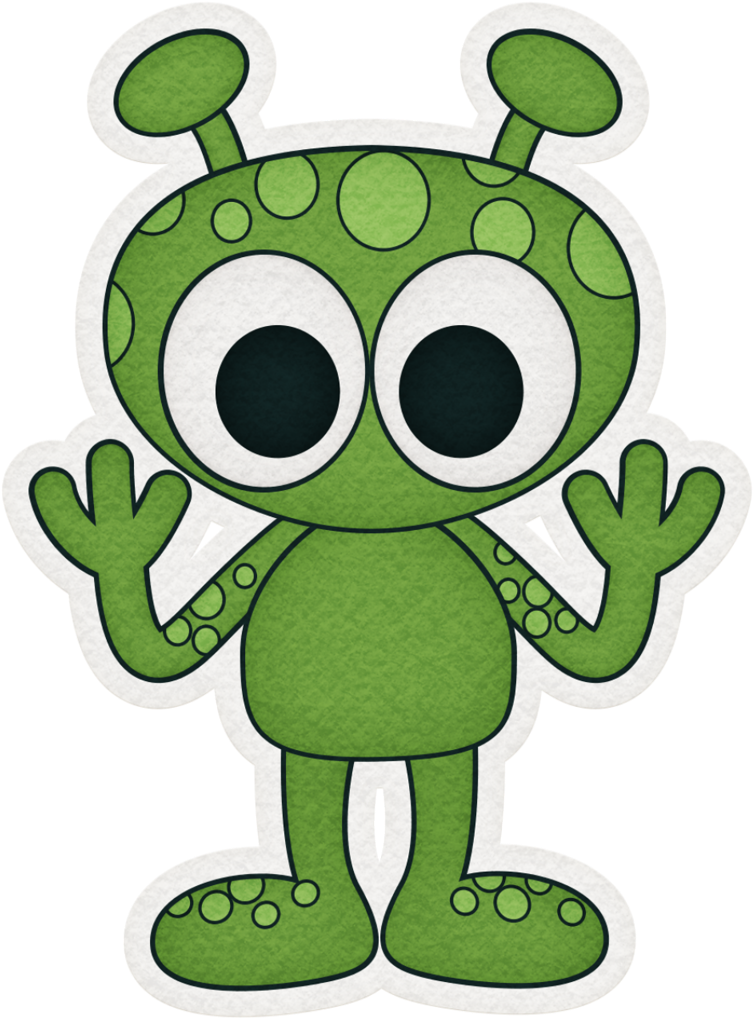 Astronaut Sticker Faceframe - Space Monster Clip Art (759x1024), Png Download