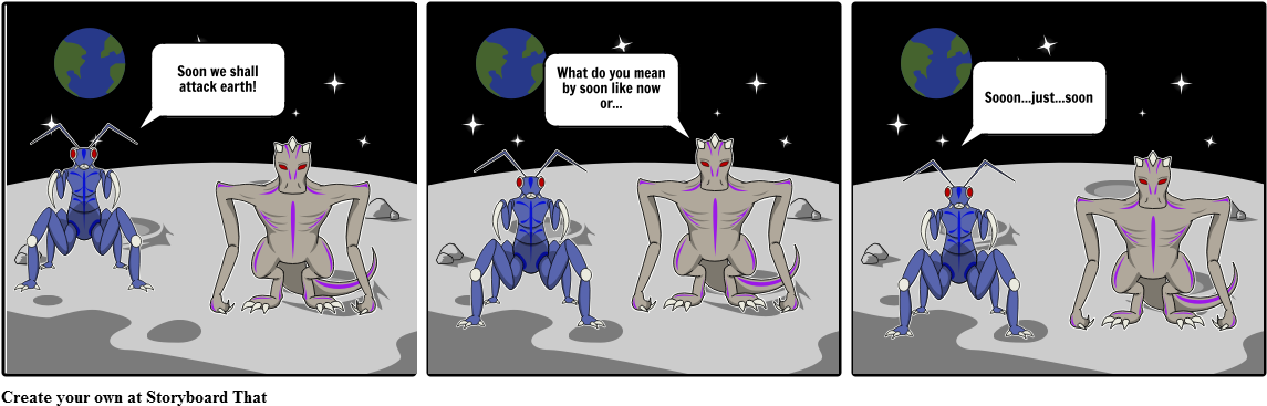 The Aliens - Cartoon (1164x385), Png Download