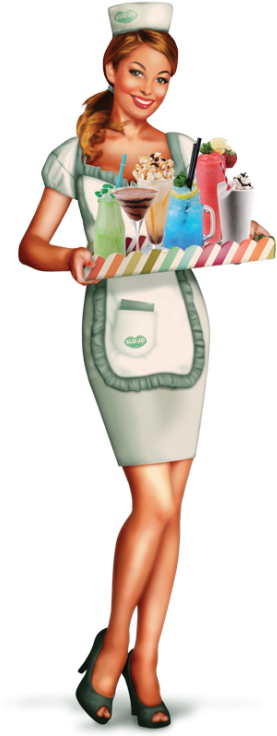 Slo Jo Waitress - Slo-jo (300x738), Png Download
