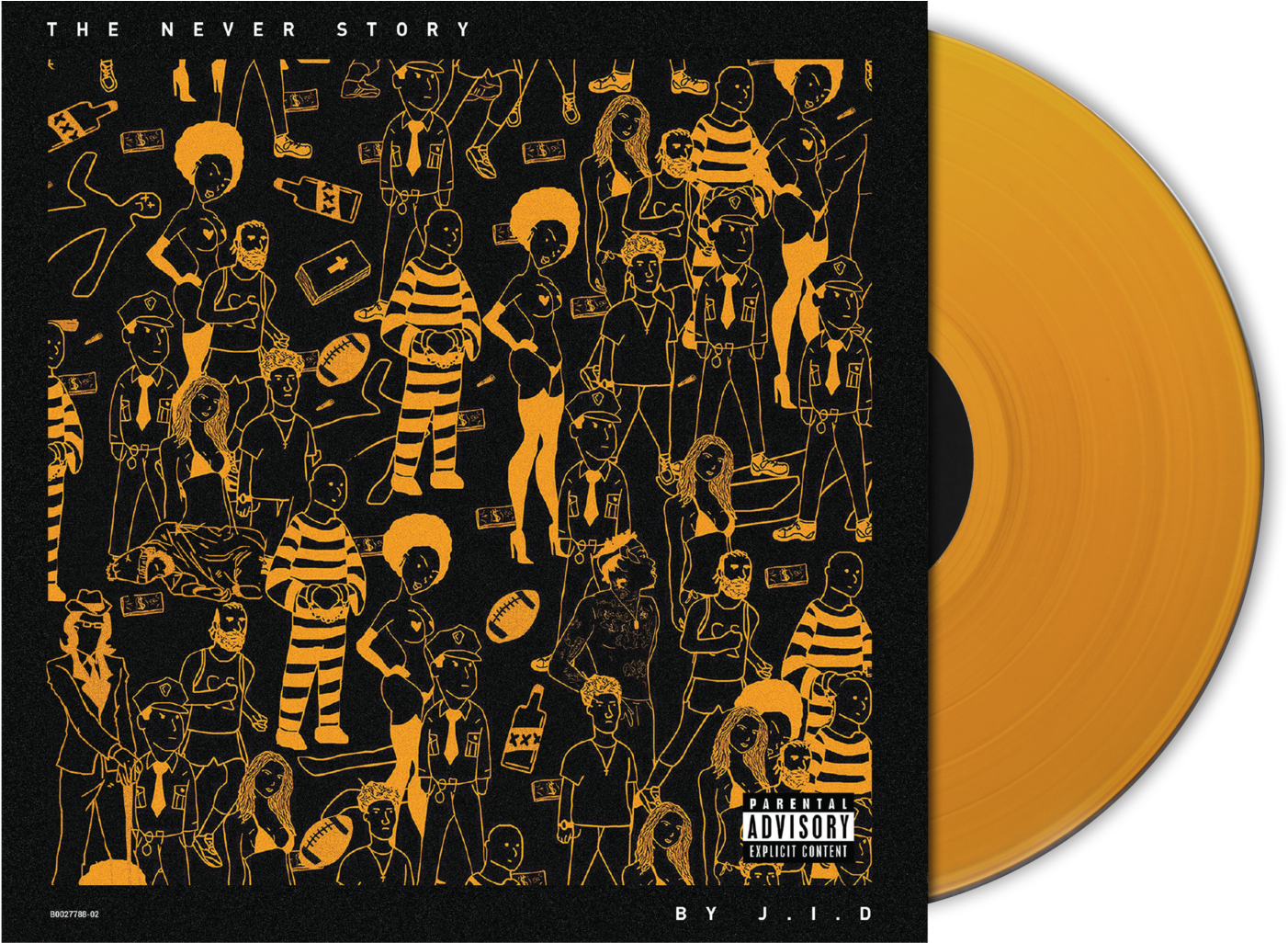 Jid Orange Vinyl 720x@2x V=152063880 - Jid The Never Story Vinyl (1440x1025), Png Download
